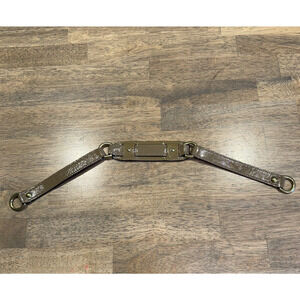 COACH Putty Patent Leather Silver Hardware Replacement Strap for Handbag EUC